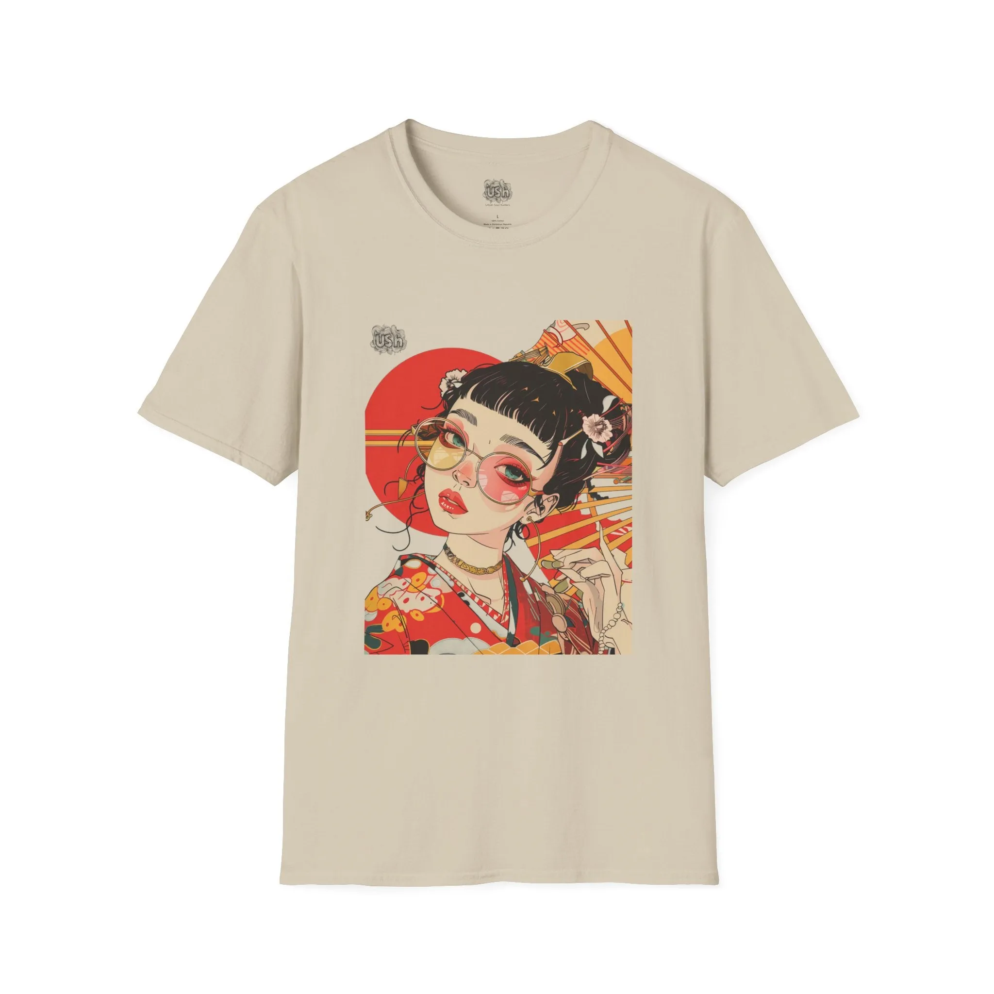 Japanese Art Hippie Girl T-Shirt