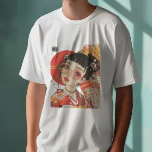 Japanese Art Hippie Girl T-Shirt