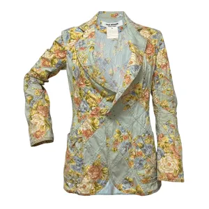 JUNYA WATANABE Spring Summer 2002 Patchwork Floral Print Tailored Jacket