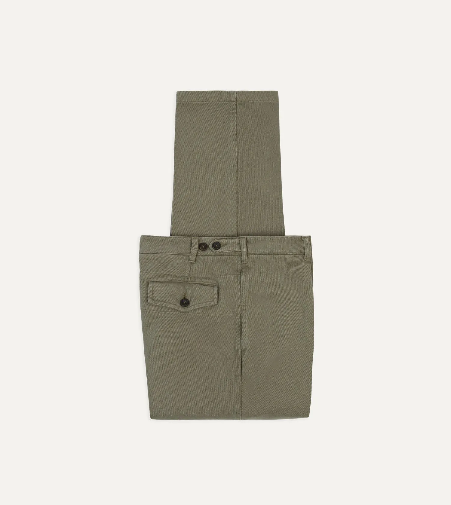 Khaki Heavy Cotton Twill Games Trousers