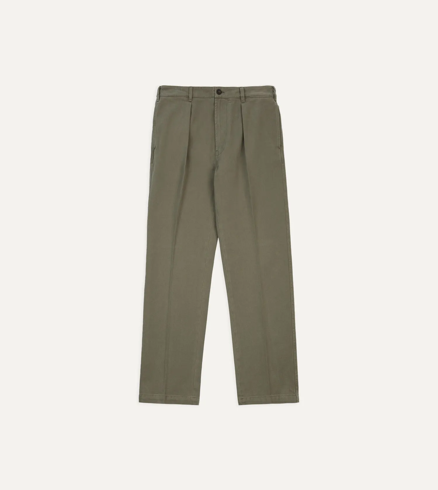 Khaki Heavy Cotton Twill Games Trousers