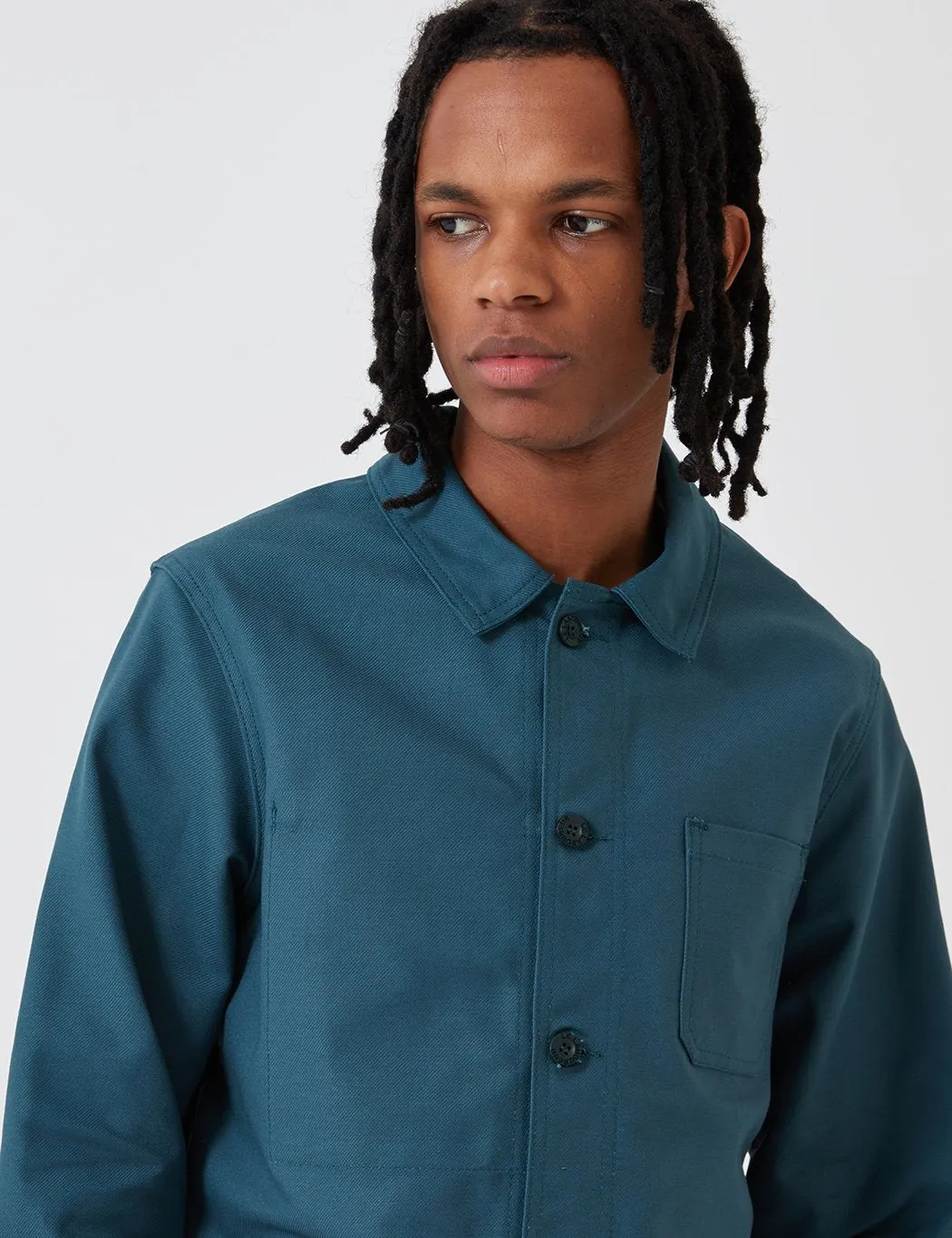 Le Laboureur Cotton Drill Work Jacket - Forest Green