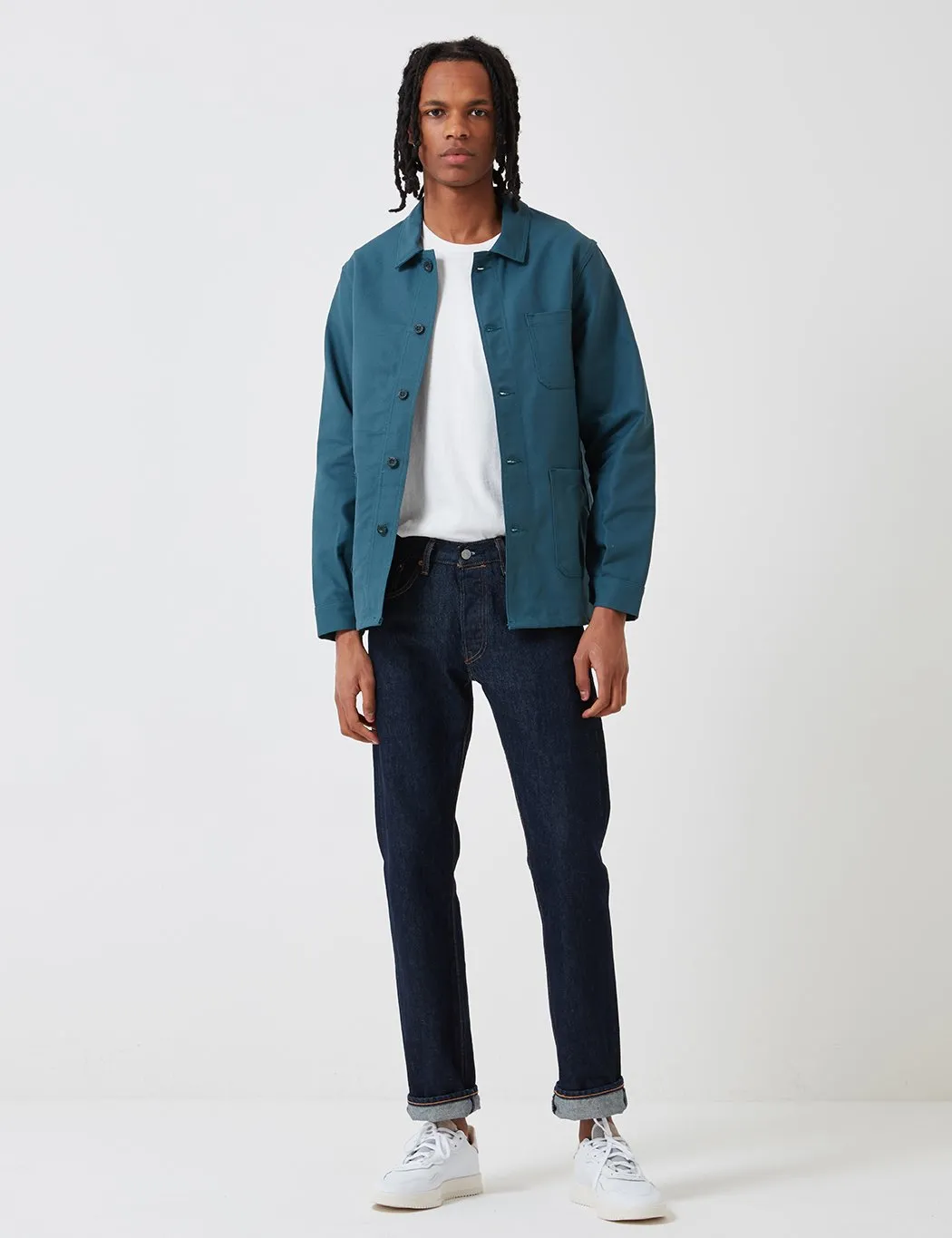 Le Laboureur Cotton Drill Work Jacket - Forest Green