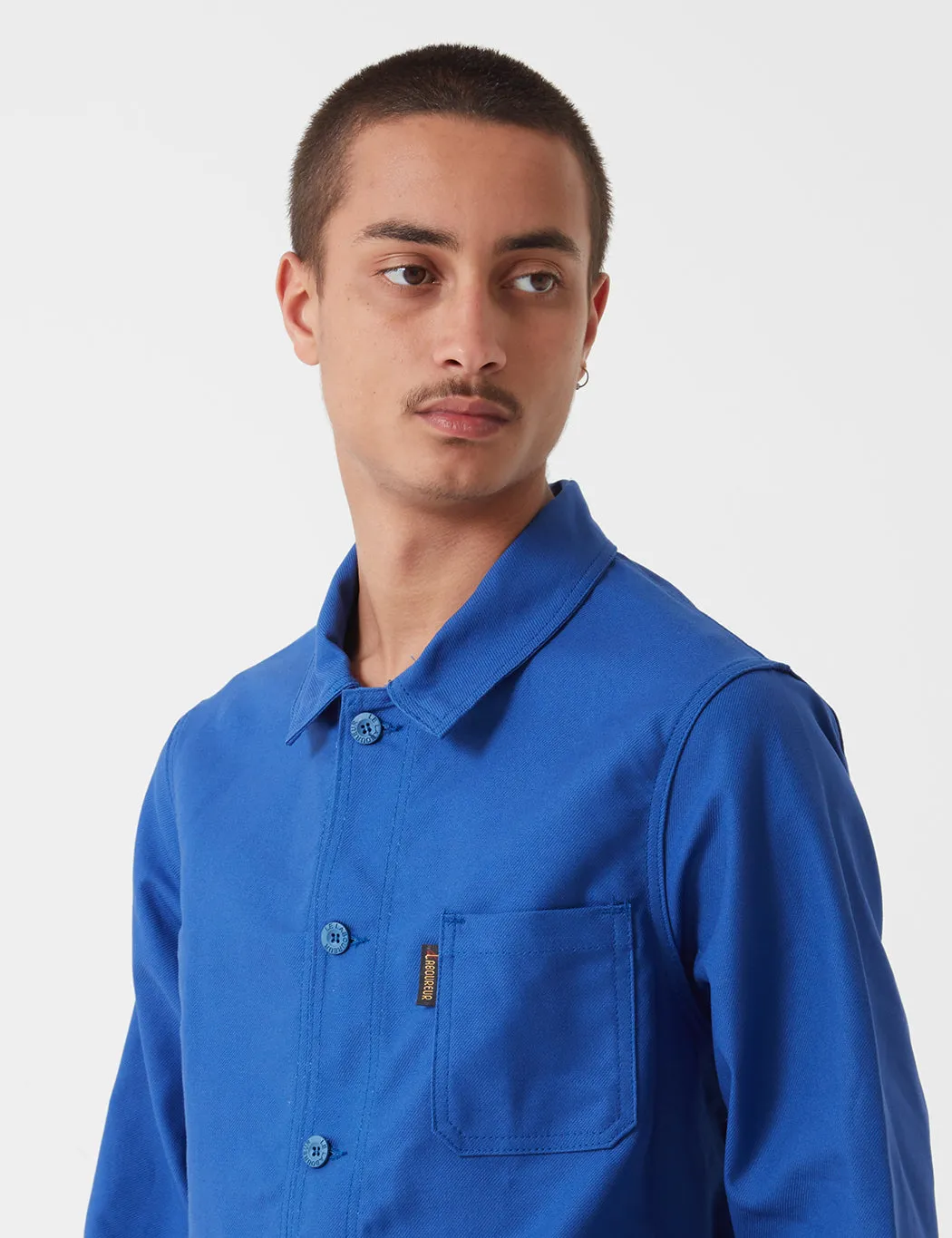 Le Laboureur Cotton Work Jacket - Bugatti Blue