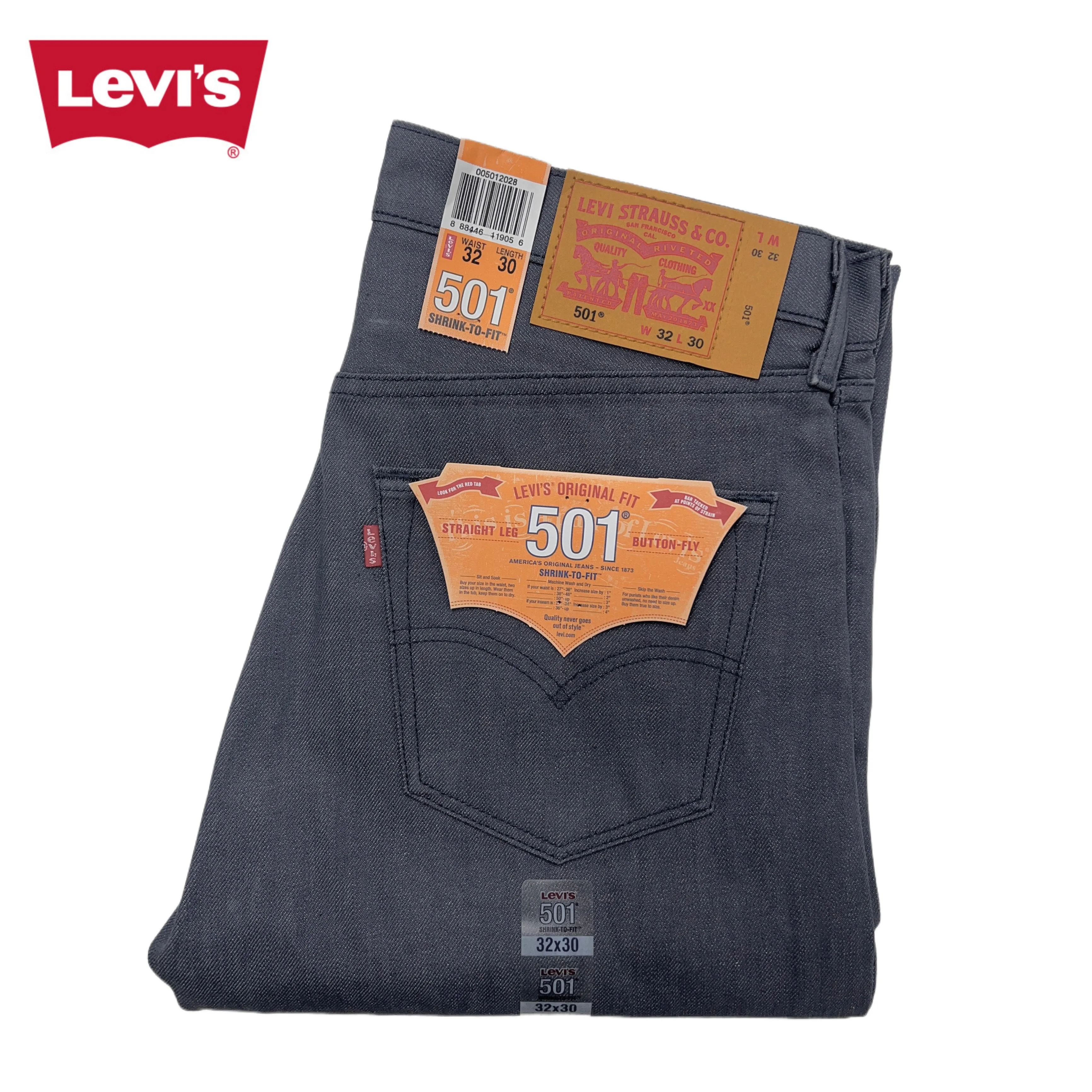 Levi's 501 Shrink-to-Fit - Ash Charcoal - 2028