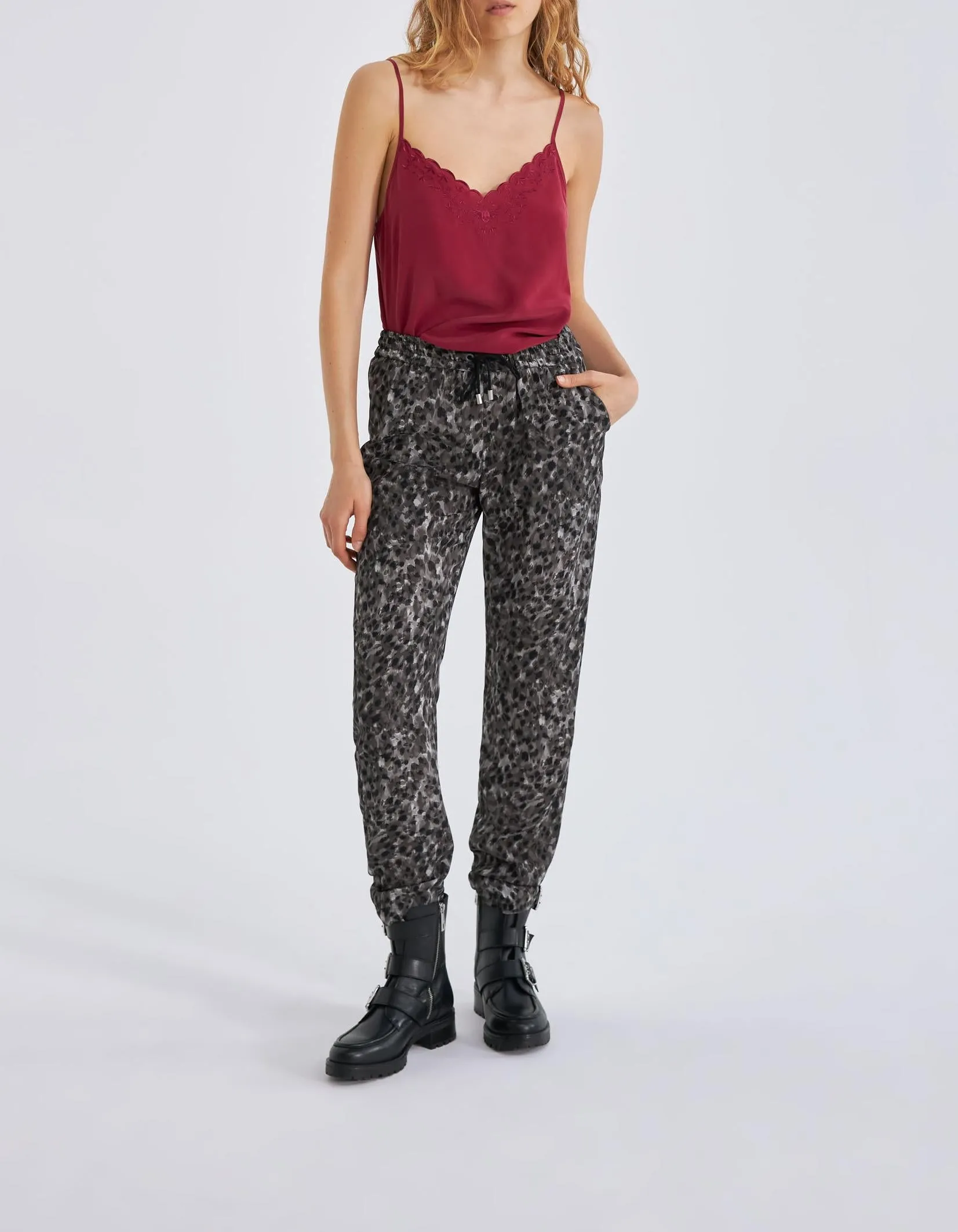 Lounge Leopard Print Trousers