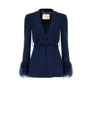 Lurex Feather Jacket