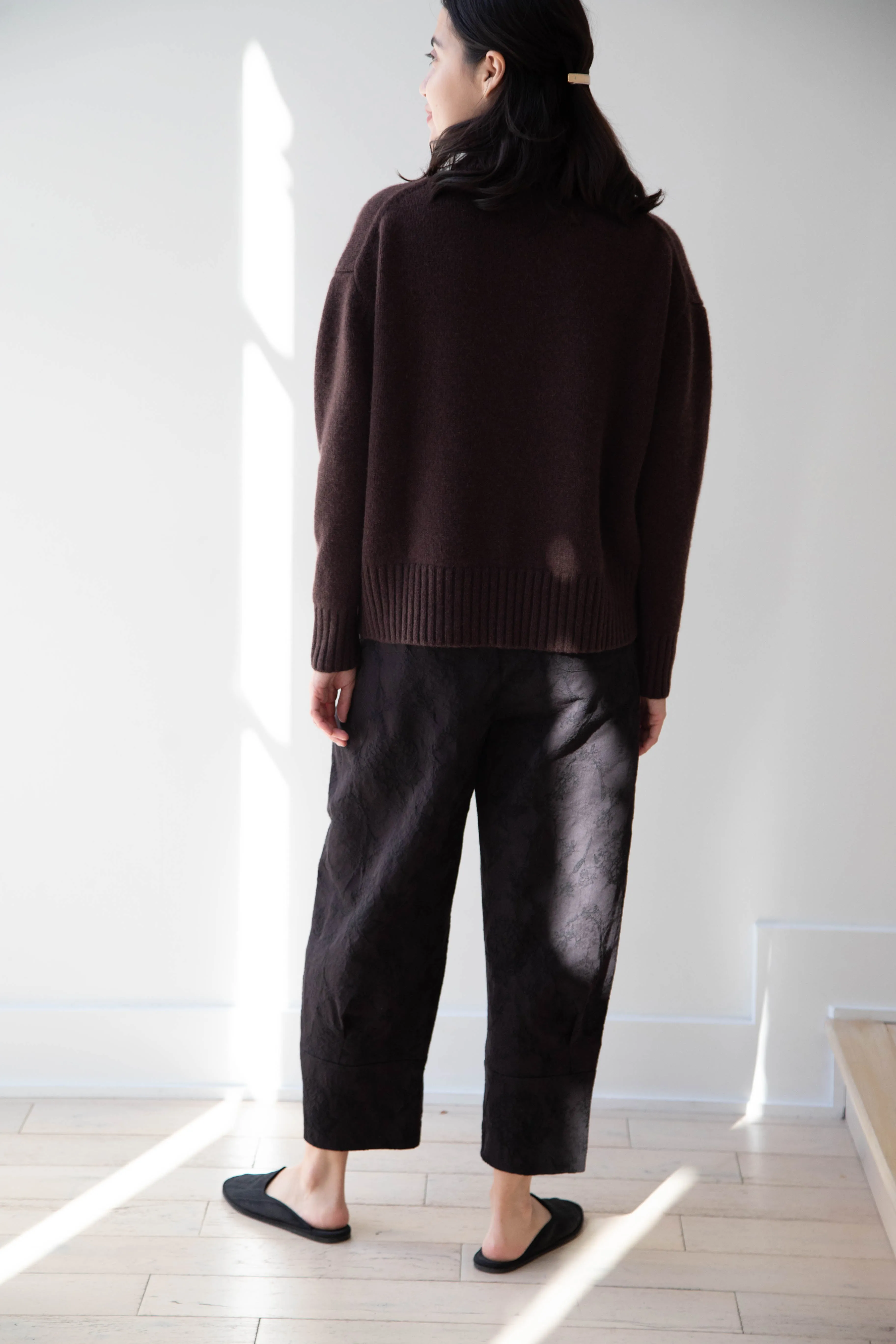 Makié | Cashmere Turtleneck Sweater in Chocolate