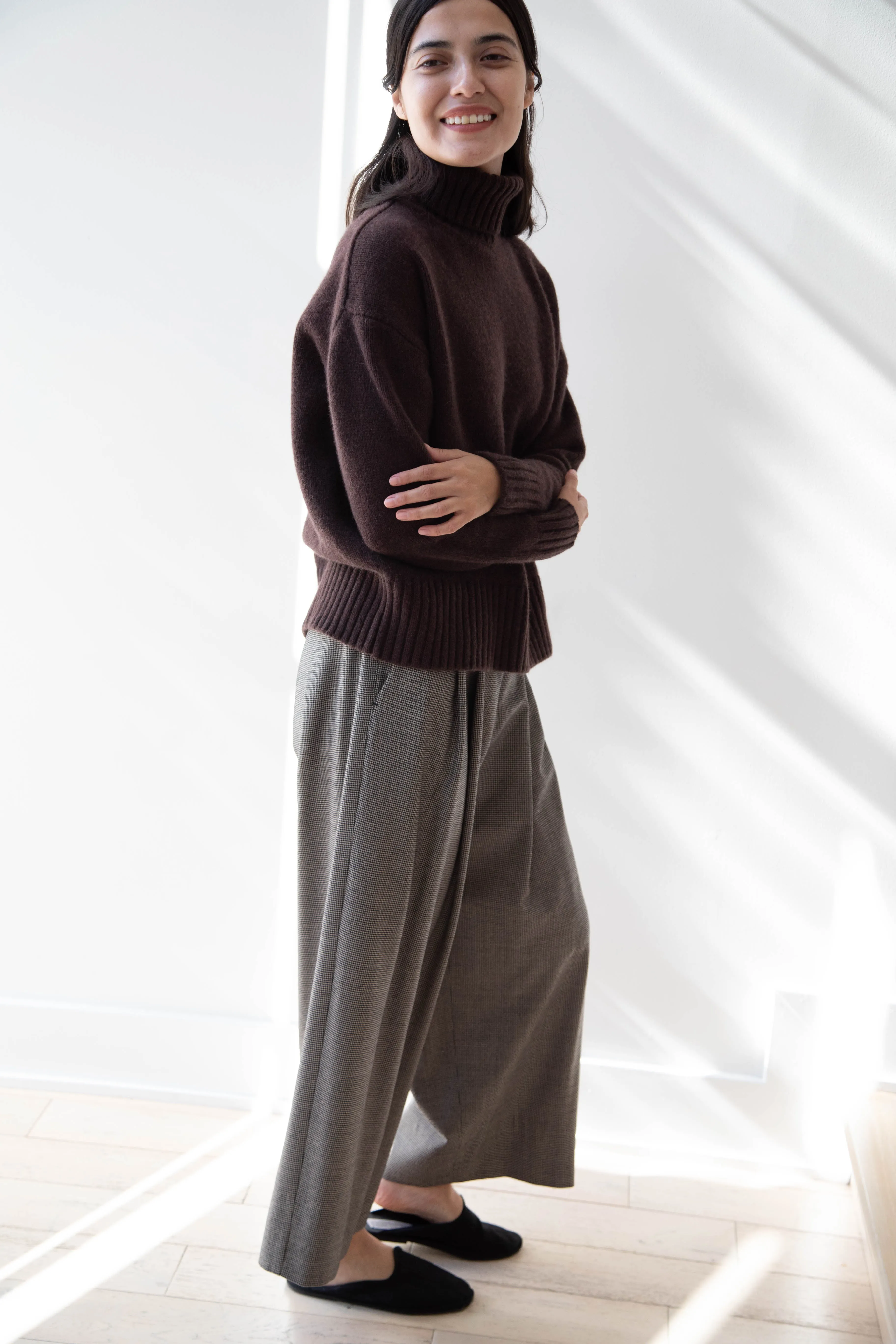 Makié | Cashmere Turtleneck Sweater in Chocolate