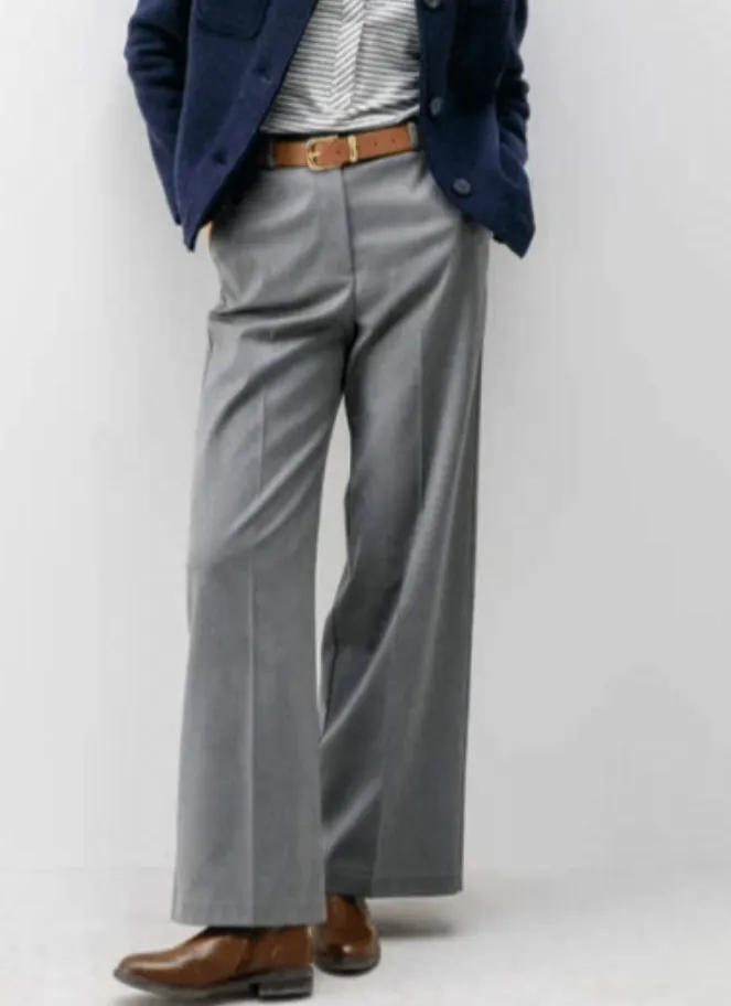 Maria Bellentani gray wide leg pants