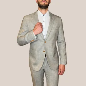 Melange Wool Suit - Grey