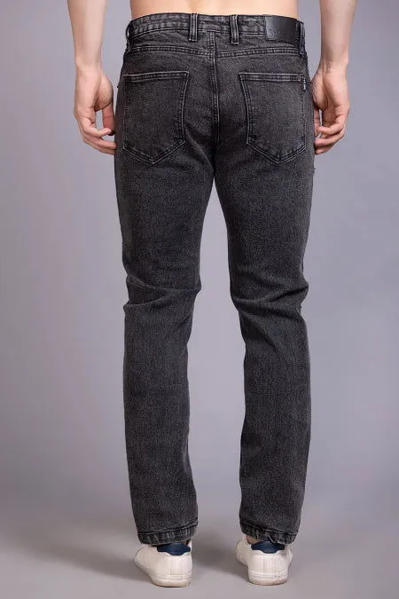 Men Slimfit Charcoal Grey Jeans