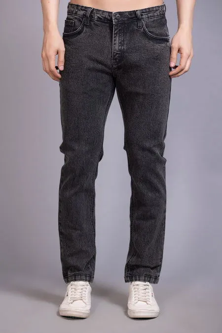 Men Slimfit Charcoal Grey Jeans