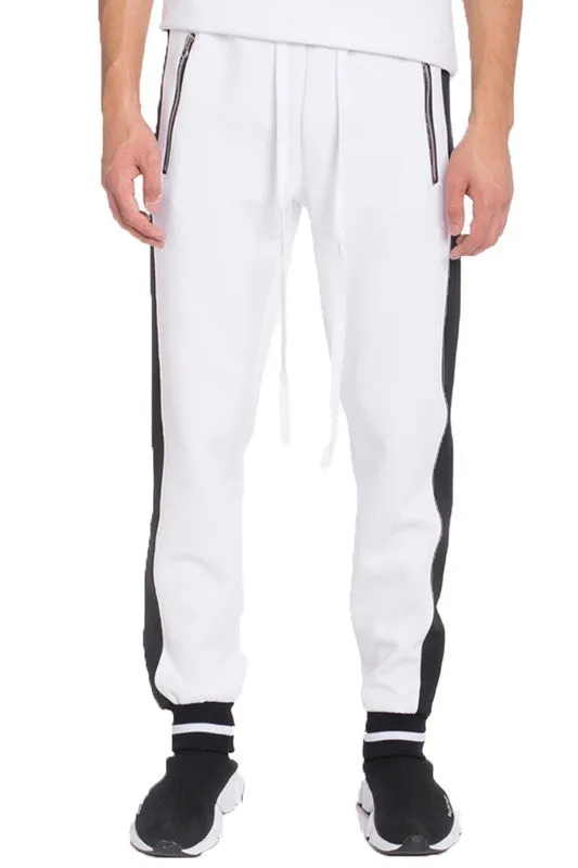 Men's Beige Heavyweight Sweat Jogger Pants