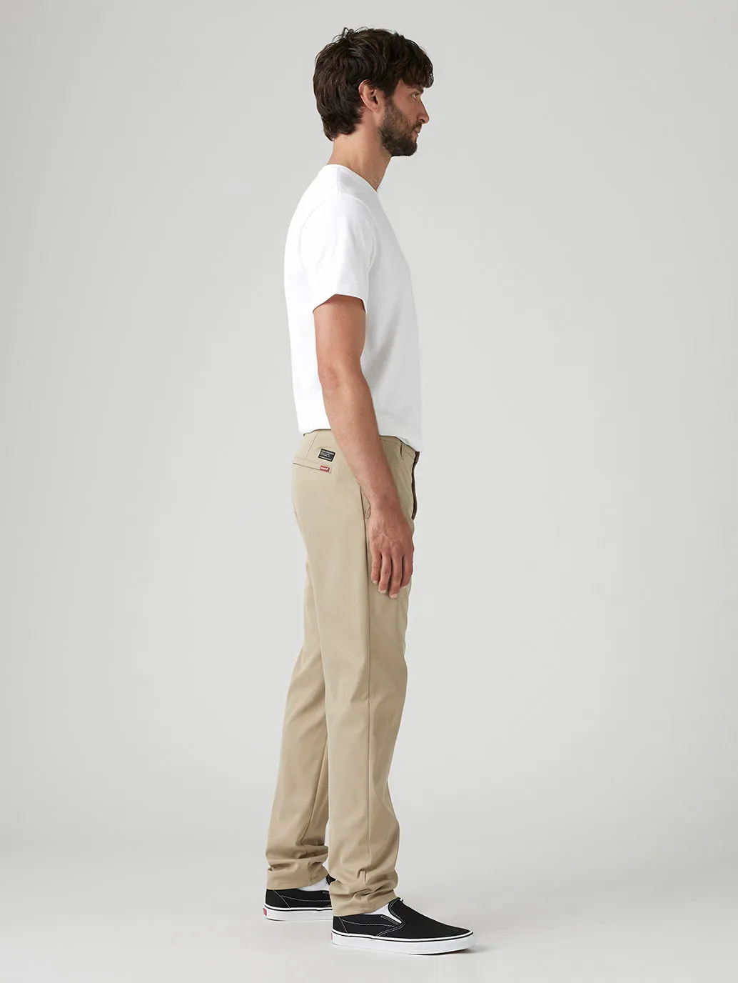 Men's Beige Regular Fit Tech Pant Chinos