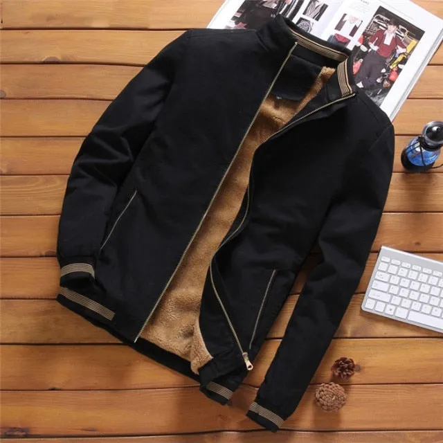 Men's Casual Fashion Slim Fit Fleece Jacket