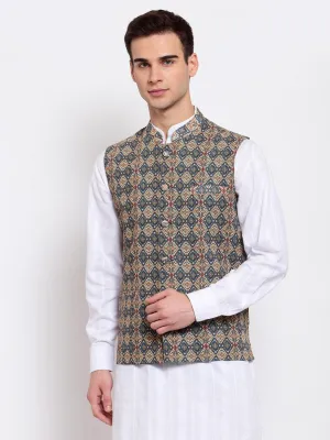 Mens Printed Nehru Jackets