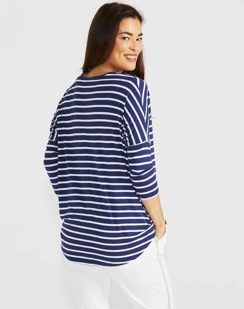 Milan Top - Parisian Stripe