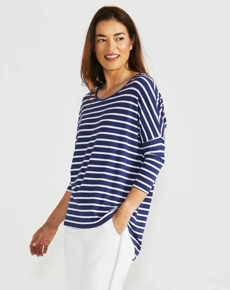 Milan Top - Parisian Stripe