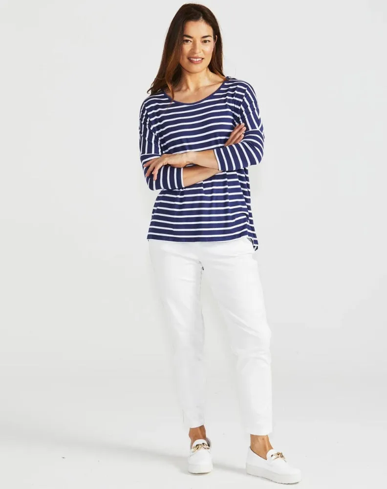 Milan Top - Parisian Stripe