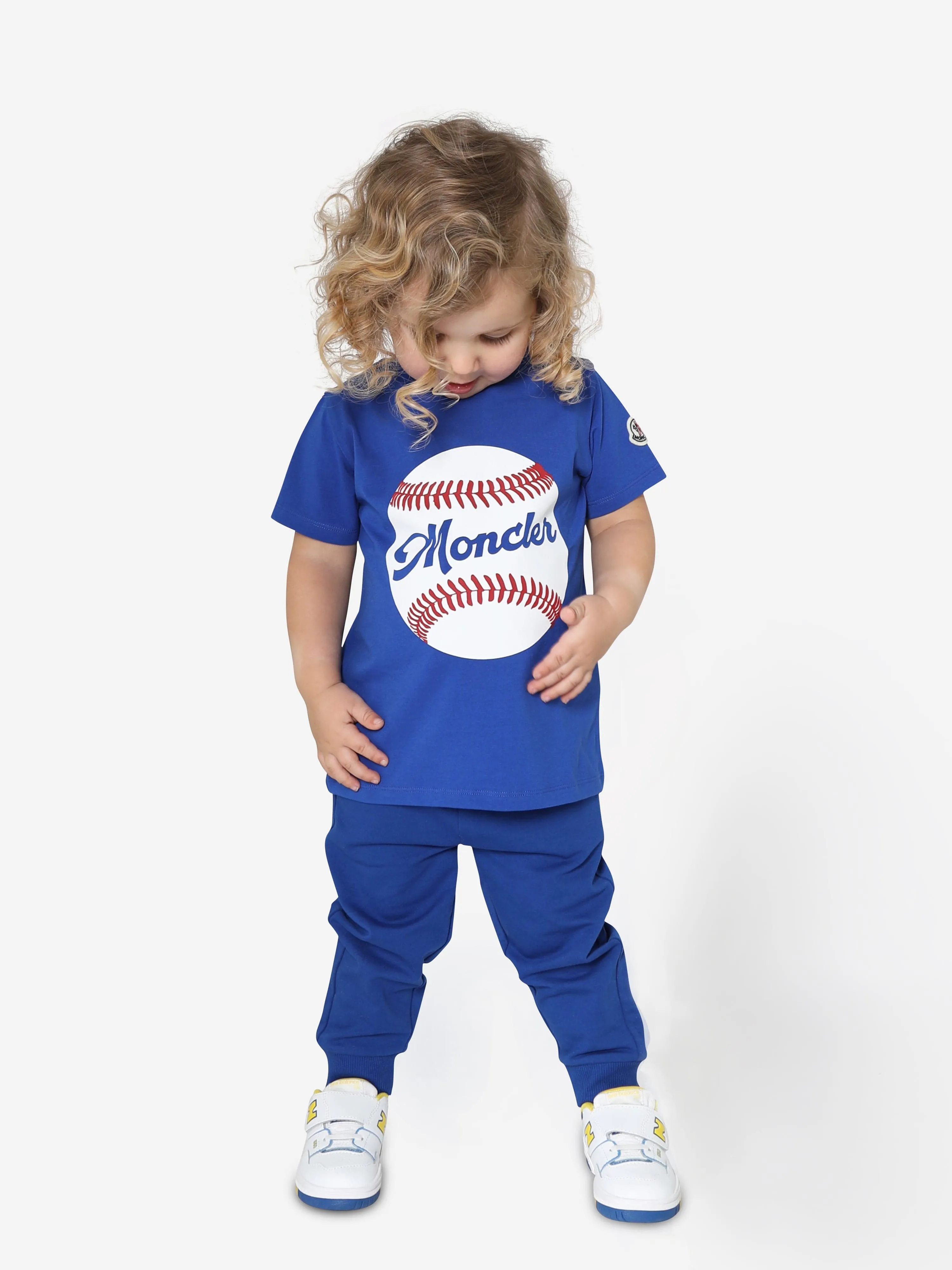 Moncler Enfant Baby Boys Baseball T-Shirt in Blue