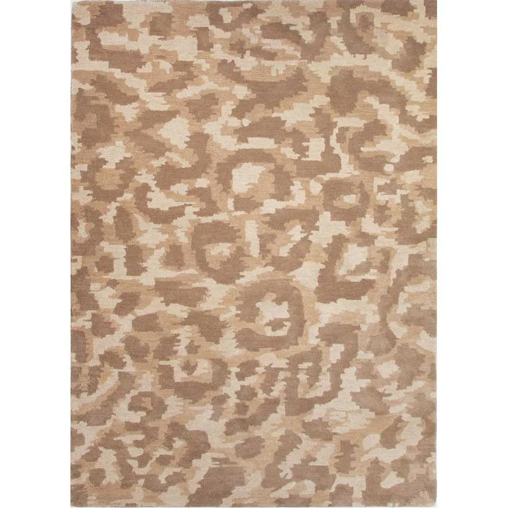 National Geographic Ocelot Oatmeal/Aluminum Area Rug