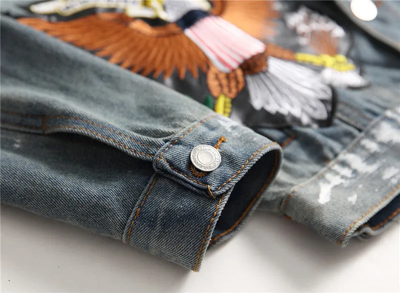 Newest Fashion Men's Denim Jacket Slim Basic Jean Coats