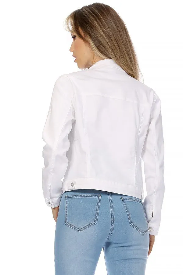 Nina Rossi White Denim Jacket