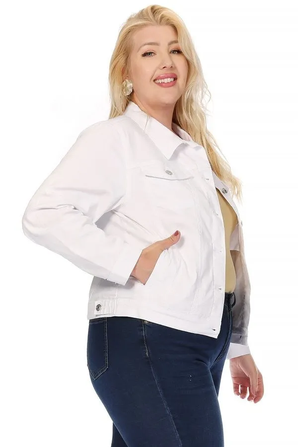 Nina Rossi White Denim Jacket