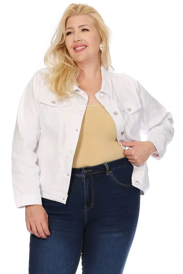 Nina Rossi White Denim Jacket