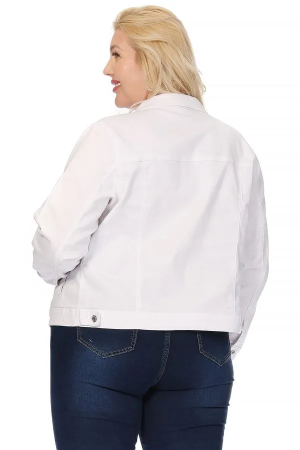 Nina Rossi White Denim Jacket