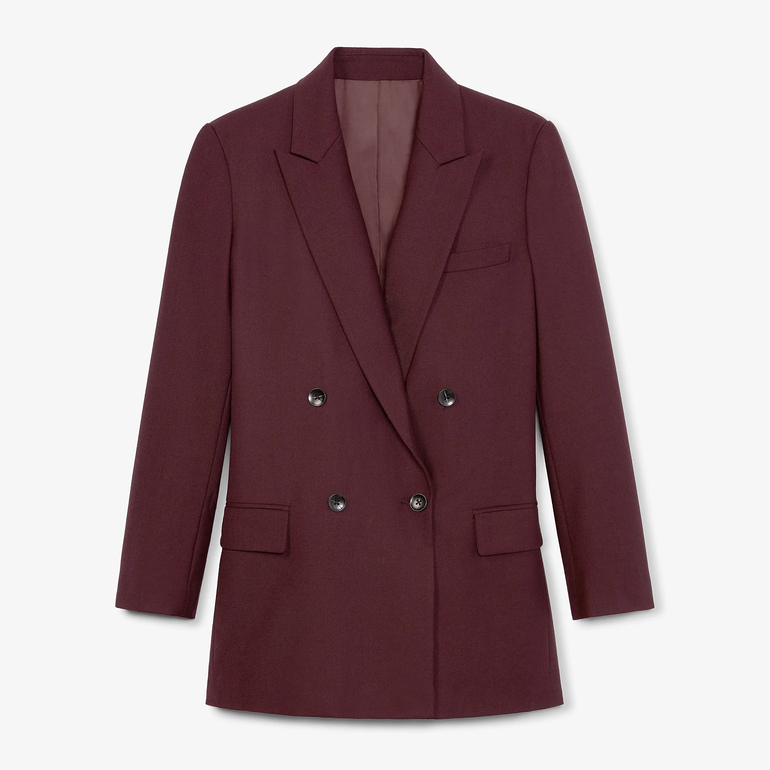 O'Hara Boyfriend Blazer - Sharkskin :: Garnet