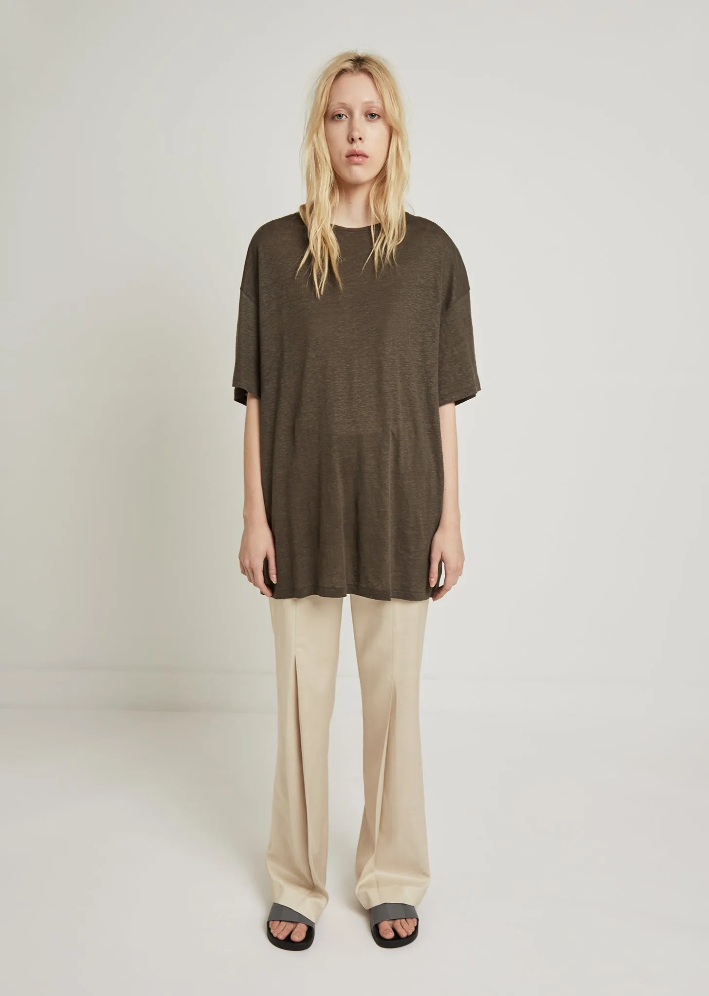 Olga Linen Oversized Tee