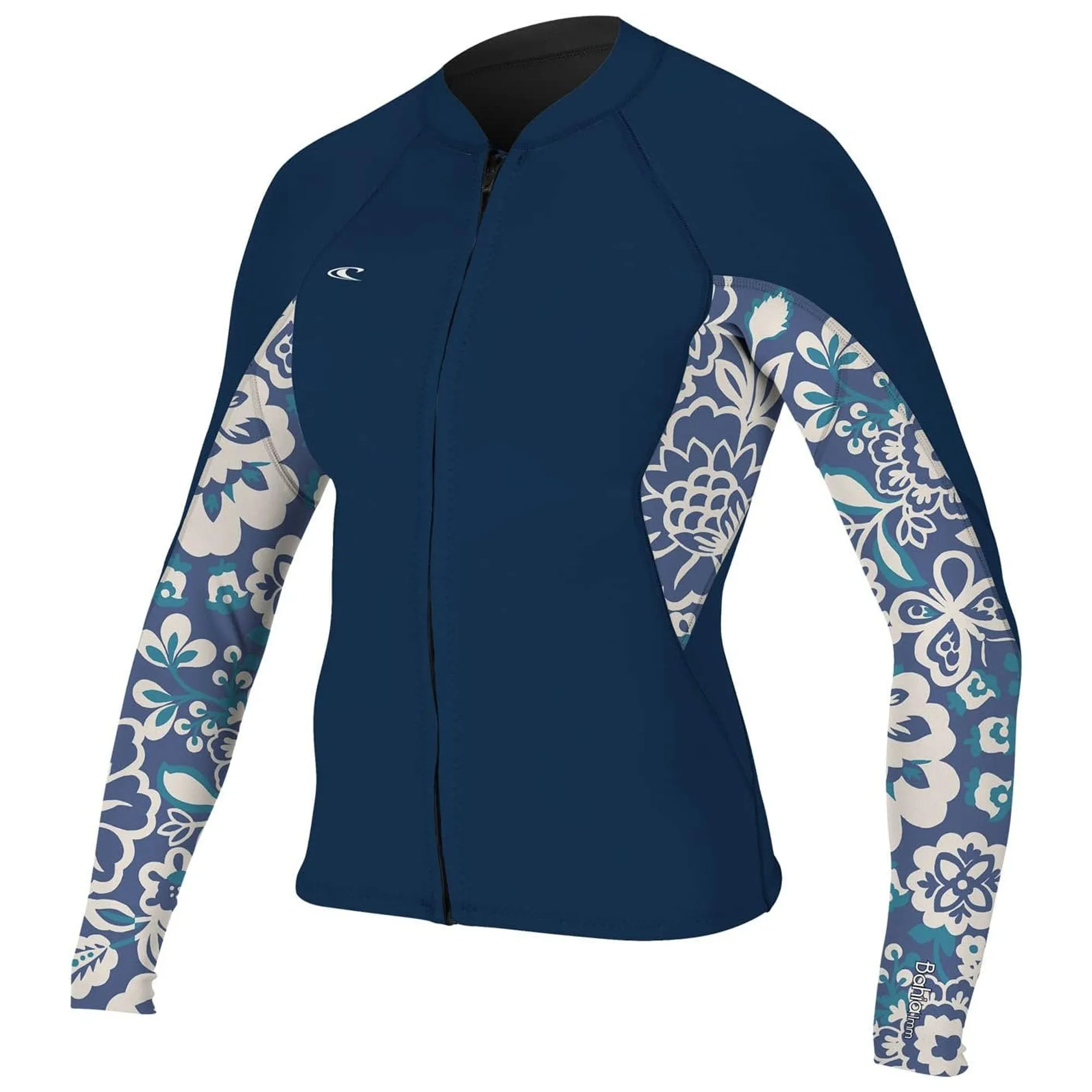 O'Neill Bahia 1.5mm Women's Front Zip Wetsuit Jacket - Navy