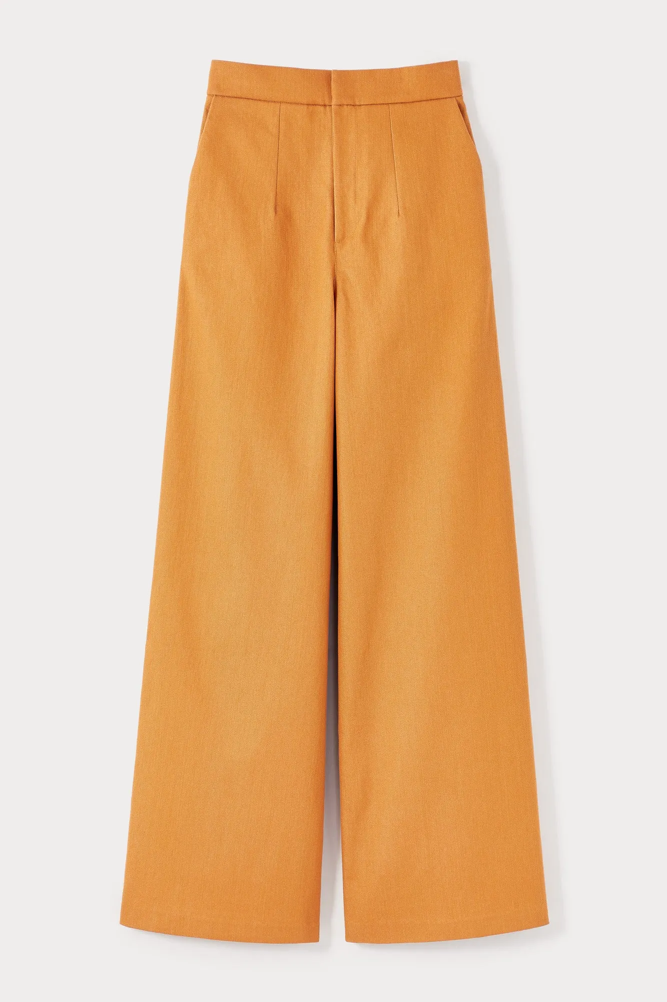 ORANGE Denim Wide-Leg High-Waisted Trousers