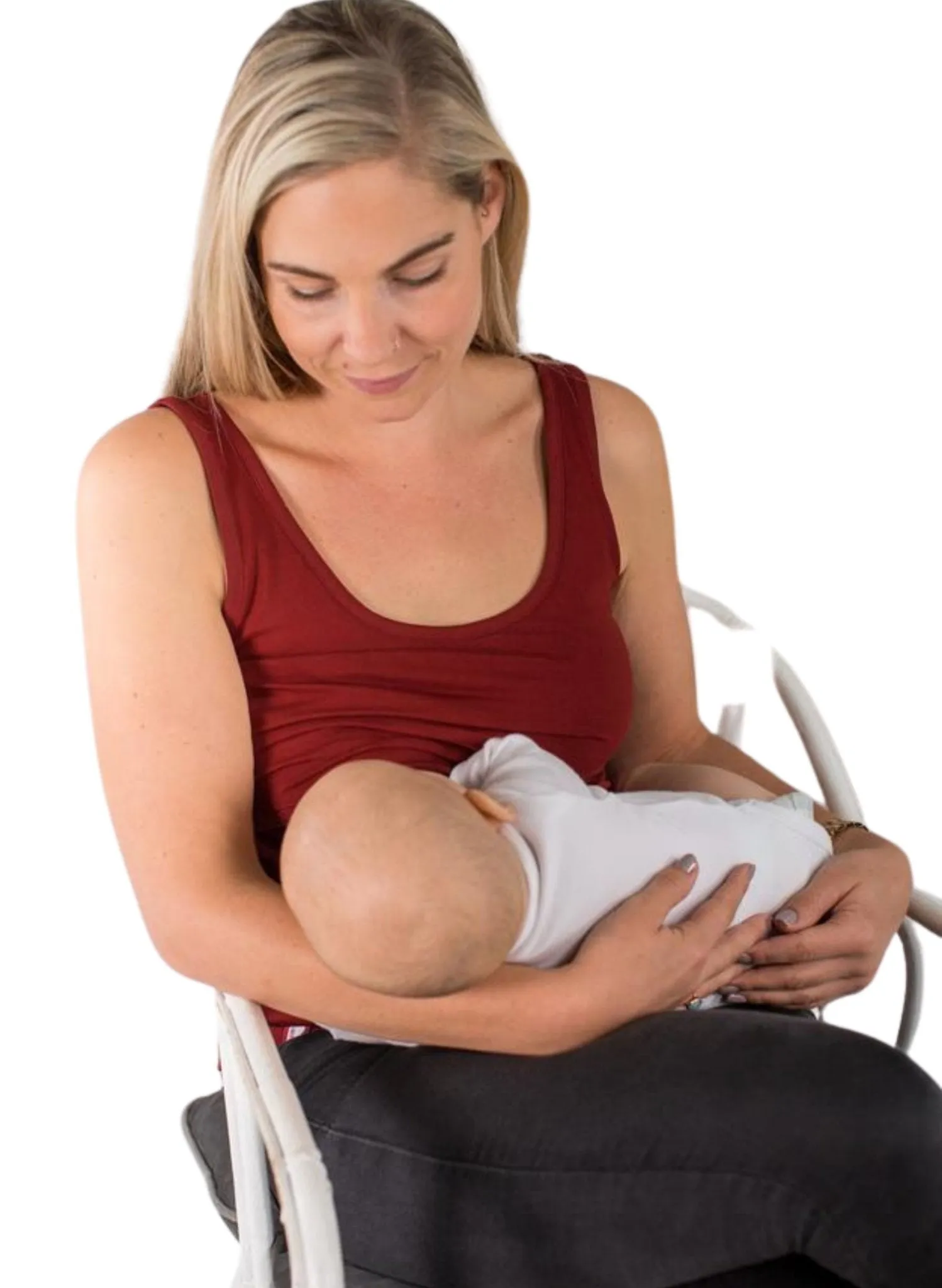 Organic Breastfeeding Vest - Berry