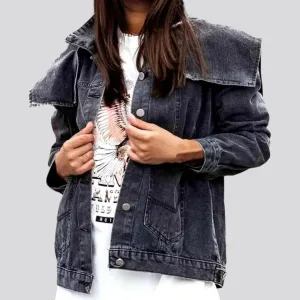 Oversized jean jacket
 for women