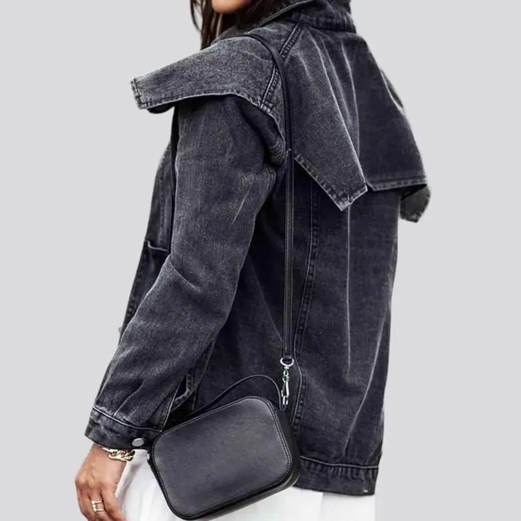 Oversized jean jacket
 for women