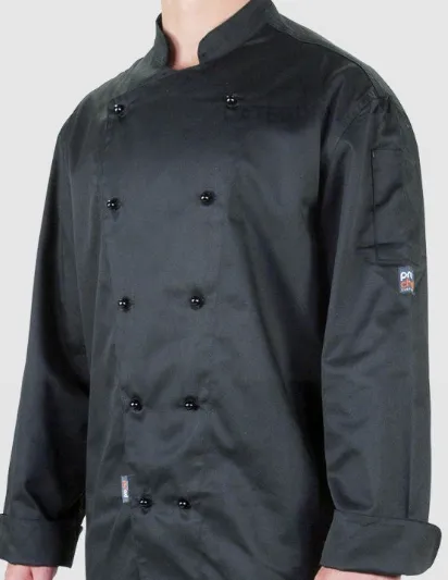 Prochef Chef Jacket, Black, X Small (Order In item Only)