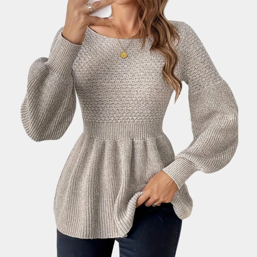 Puff Sleeve Knit Sweater