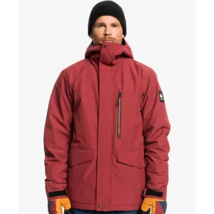 Quiksilver Mission Solid Snowboard/Ski Jacket - Ruby Wine