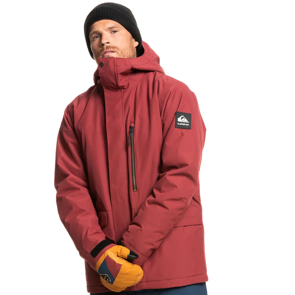 Quiksilver Mission Solid Snowboard/Ski Jacket - Ruby Wine