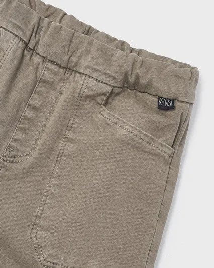 Relaxed Fit Jogger Pants in Tan