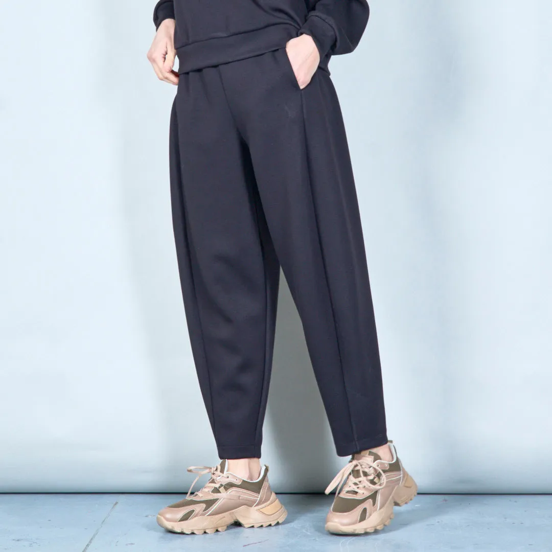 Relaxed wide-leg elastic trousers wholesale