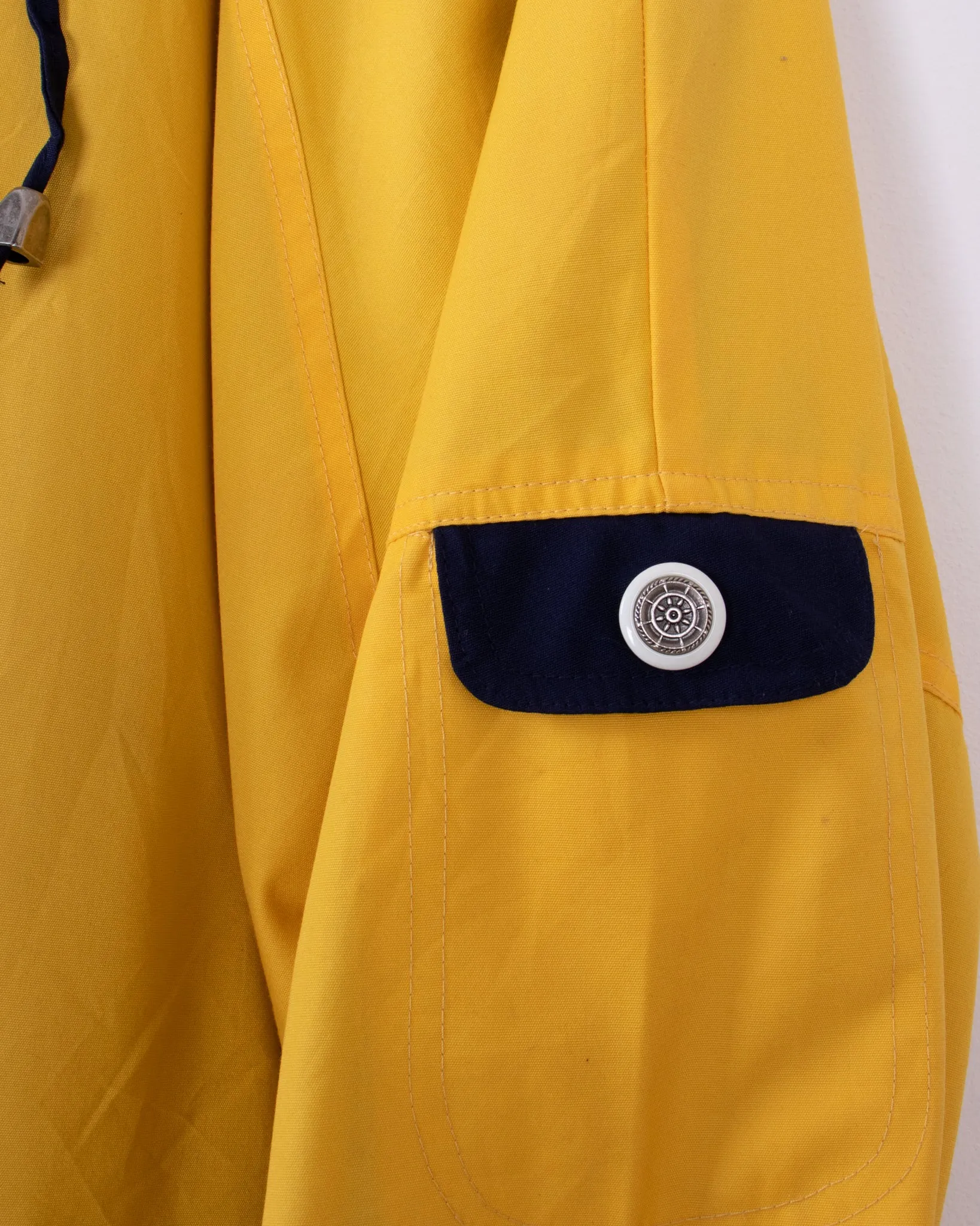 Reversible Navy Blue and Yellow Jacket