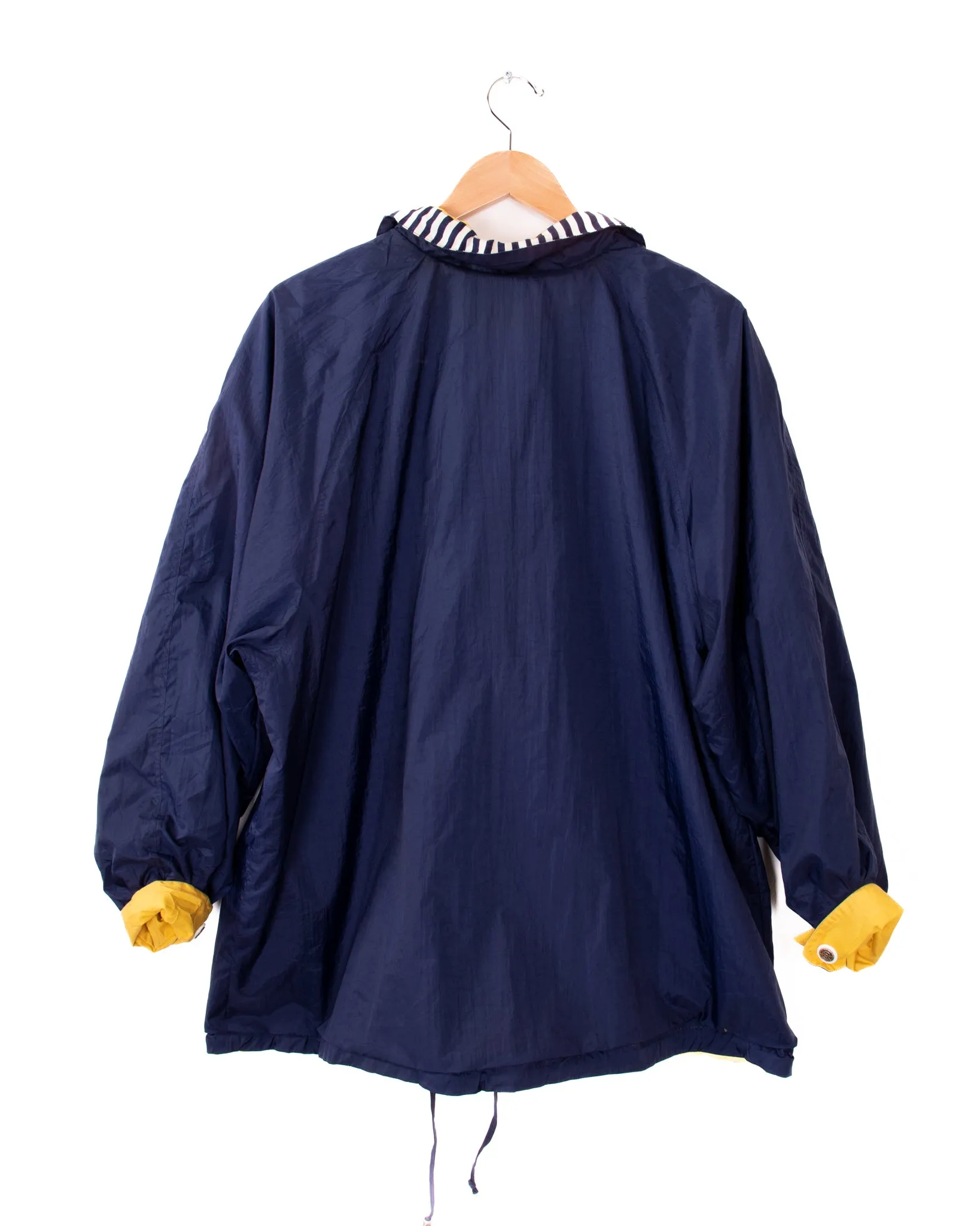 Reversible Navy Blue and Yellow Jacket