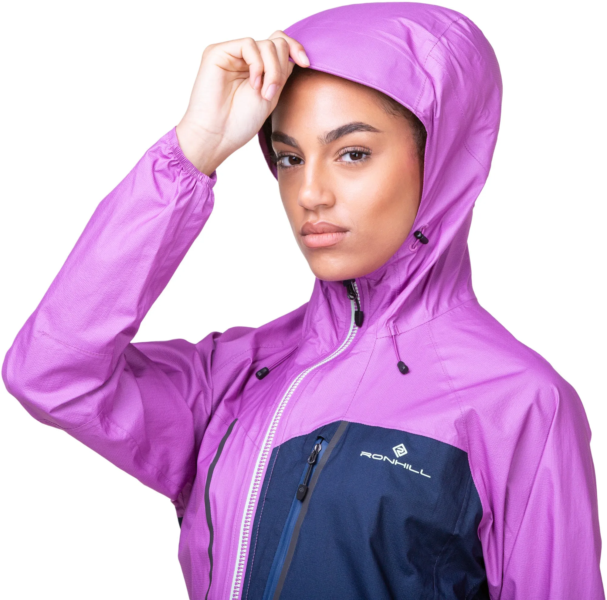 Ronhill Tech Fortify Waterproof Womens Running Jacket - Blue