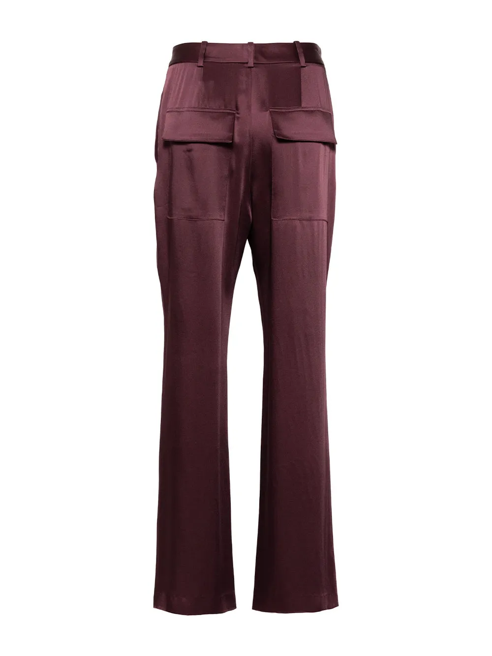 Satin Tapered Pleated Pant