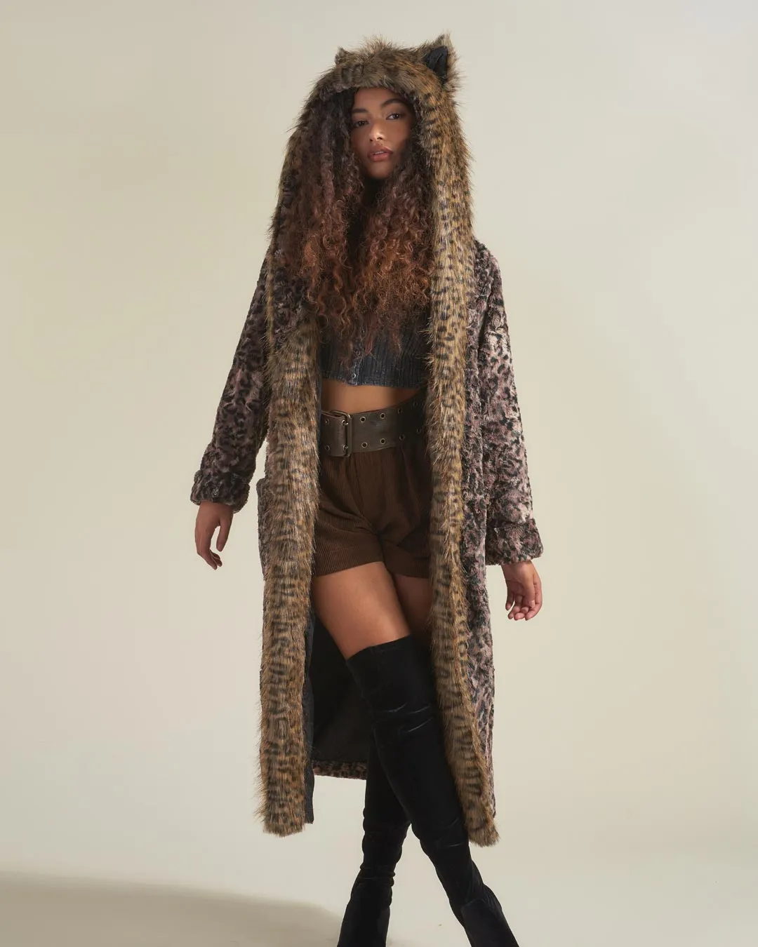 Savannah Cat Classic Faux Fur Style Robe | Women's