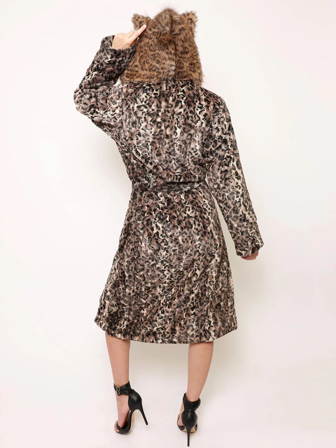 Savannah Cat Classic Faux Fur Style Robe | Women's